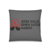 Lade das Bild in den Galerie-Viewer, Laster-Kissen grau